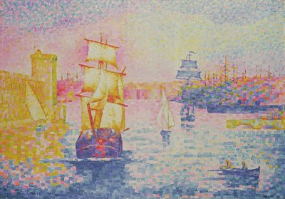 De haven van Marseille, c.1909 door Henri Edmond Cross